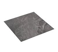 vidaXL Lamas de Suelo PVC Autoadhesivas Mármol Bricolaje Negro Materiales de Construcción Suelos Moquetas Bricolaje Imitación Mármol Motivos 5.11m²