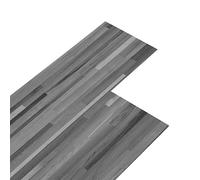 vidaXL Lamas para Suelo Baldosa Azulejo Salón Antiestático Ignífugo Impermeable Antideslizante Autoadhesivas de PVC Gris a Rayas 4,46 m² 3 mm