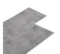 vidaXL Lamas para Suelo Baldosa Azulejo Salón Cocina Antiestático Ignífugo Impermeable Antideslizante PVC Autoadhesivas 5,21 m² 2 mm Marrón Cemento
