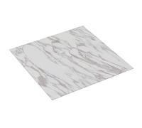 vidaXL Lamas para Suelo PVC Autoadhesivas Mármol Bricolaje Hogar Materiales de Construcción Suelos Moquetas Bricolaje Imitación Mármol Blanco 5.11m²