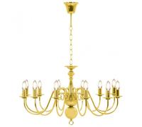 VidaXL Lámpara Colgante de Araña 12xE14 Dorado