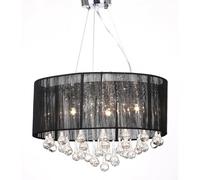 VidaXL Lámpara Colgante de Araña 3xE27 Negra