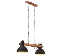 VidaXL Lámpara Colgante Industrial E27 109cm Negro