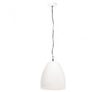 VidaXL Lámpara Colgante Industrial Redonda E27 42cm Blanca