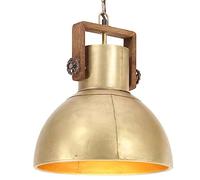 vidaXL Lámpara Colgante Industrial Techo Luz Accesorio luminación Salón Comedor Dormitorio Oficina Restaurante Redonda 25 W Latón 40 cm E27