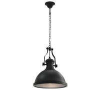 VidaXL Lámpara Colgante Redonda 40cm E27 Negra