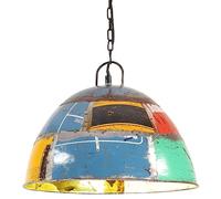 vidaXL Lámpara Colgante Vintage Techo Luz Accesorio de Iluminación Sala de Estar Dormitorio Comedor Oficina 25 W Multicolor Redonda 41 cm E27