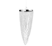 Lámpara colgante elegante con cristales, 22 x 58 cm