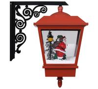 vidaXL Lámpara de pared de Navidad LED y Papa Noel rojo 40x27x45 cm