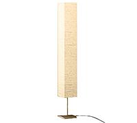 vidaXL Lámpara de pie Moderna, pantalla de papel arroz crema, luz cálida 170 cm
