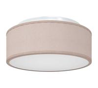 vidaXL Luz de Techo Empotrada Minimalista Ø30 X 13.5 cm LED Regulable Color Taupe Metal & Plástico Calidad Iluminación Moderna Interior Ideal para Sala de Estar Lámparas de Dormitorio Redondas
