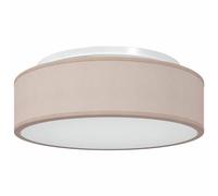 vidaXL Lámpara de Techo Empotrada Moderna Taupe | Iluminación Interior Eficiente Acabado Mate Ø38 x 13.5 cm Ideal para Sala, Dormitorio y Comedor