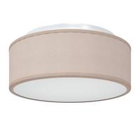 vidaXL Luz de Techo Empotrada Minimalista Ø30 X 13.5 cm LED Regulable Color Taupe Metal & Plástico Calidad Iluminación Moderna Interior Ideal para Sala de Estar Lámparas de Dormitorio Redondas