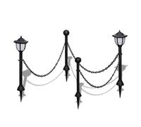 vidaXL Lámparas Solares LED de Jardín Conectadas con Cadenas Forma de Valla