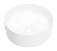 vidaXL Lavabo sanitario de cerámica 36x14 cm blanco