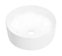 vidaXL Lavabo sanitario de cerámica 36x14 cm blanco