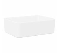 vidaXL Lavabo sanitario para baño Cerámica 40x30x13 cm Blanco
