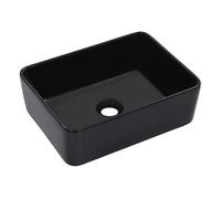 Vidaxl lavabo 40x30x13 cm cerámica negro