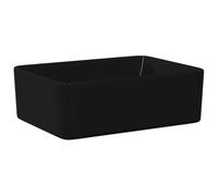 vidaXL Lavabo 40x30x13 cm cerámica negro