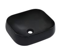 Lavabo 44,5x39,5x14,5 Cm Cerámica Negro