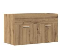 vidaXL Mueble de Lavabo de baño Madera Roble Artisan 80x38,5x46 cm, Mueble para Lavabo de baño, Mueble para Lavabo de guardarropa, Mueble para Lavabo