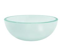 vidaXL Lavabo Baño Cuarto Aseo Fregadero Tocador Maquillaje Muebles Almacenaje Casa Hogar Habitación Adorno Vidrio Templado Esmerilado 30x12 cm