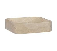 Vidaxl lavabo crema mármol 40x40x10 cm
