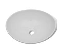 Vidaxl lavabo de cerámica 40x33 cm ovalado blanco 14 cm