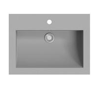 vidaXL Lavabo de Granito Gris 600x450x120 mm Mobiliario Cuarto de Baño Hogar