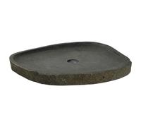 vidaXL Lavabo de lavado Gris 65 x 50 x 6 cm Piedra de río