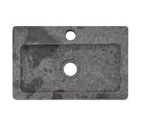 vidaXL Lavabo/Lavamanos elegante gris mármol 38x24x6,5 cm