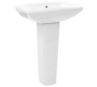 vidaXL Lavabo de Pie Cerámica Blanco 580x470x200 mm Muebles de Baño Grifería
