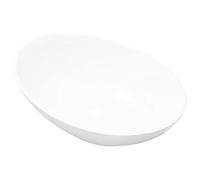 vidaXL Lavabo ovalado de cerámica blanco 40x33 cm
