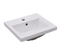 vidaXL Lavabo encastrado de cerámica blanco 42x39x18 cm