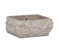 Vidaxl lavabo gris mármol 30x30x13 cm