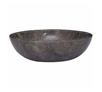 vidaXL Lavabo Lavamanos Inodoro Aseo Cuarto de Baño Cuenca Fregadero Hogar Casa Muebles Mobiliario Decoración Elegante Gris Mármol Ø40x12 cm