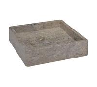 Vidaxl lavabo gris mármol 40x40x10 cm