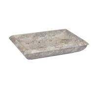Vidaxl lavabo gris mármol 50x35x10 cm