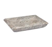 Vidaxl lavabo gris mármol 50x35x10 cm