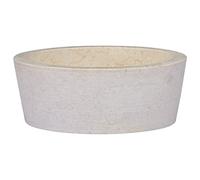 vidaXL Lavabo Lavamanos Inodoro Aseo Cuarto de Baño Cuenca Fregadero Hogar Casa Muebles Mobiliario Decoración Elegante Crema Mármol Ø40x15 cm