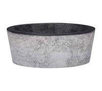 vidaXL Lavabo Lavamanos Inodoro Aseo Cuarto de Baño Cuenca Fregadero Hogar Casa Muebles Mobiliario Decoración Elegante Mármol Negro Ø40x15 cm