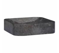 vidaXL Lavabo mármol Negro 40x40x10 cm