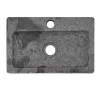 vidaXL Lavabo Lavamanos Inodoro Aseo Cuarto de Baño Cuenca Fregadero Hogar Casa Muebles Mobiliario Decoración Elegante Gris Mármol 38x24x6,5 cm
