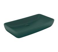vidaXL Lavabo Lujo Rectangular Verde Oscuro Mate 71x38 cm Cerámica