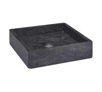 vidaXL Lavabo Lavamanos Inodoro Aseo Cuarto de Baño Cuenca Fregadero Casa Hogar Muebles Mobiliario Decoración Elegante Mármol Negro 40x40x10 cm