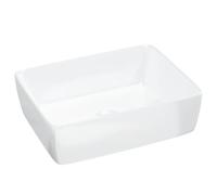 vidaXL Lavabo rectangular de cerámica blanco 48x37x13 cm