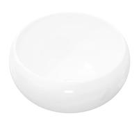 vidaXL Lavabo redondo de cerámica 40x15 cm blanco