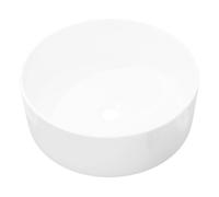 Vidaxl lavabo redondo de cerámica blanco 40x15 cm