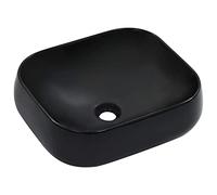 Lavabo 44,5x39,5x14,5 Cm Cerámica Negro