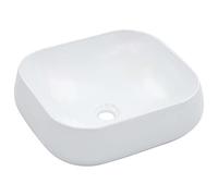 vidaXL Lavabo sanitario Cerámica 44,5x39,5x14,5 cm Blanco